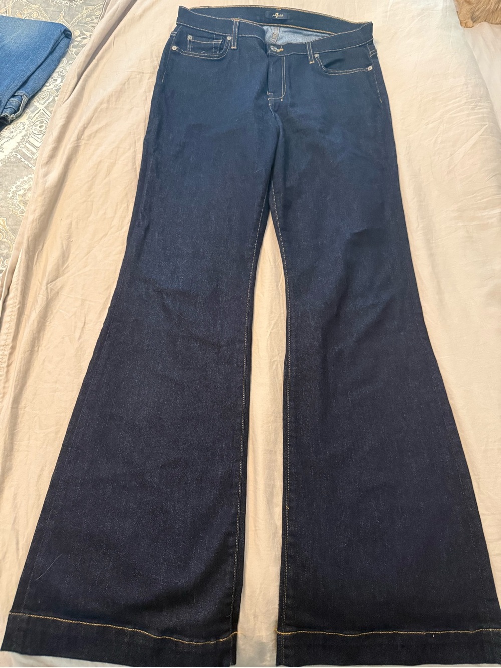 7 For All Mankind Indigo Flared Jeans - Women